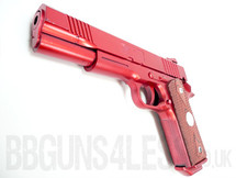 Yulong 082 M1911 style pistol in metallic red