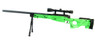 well mb01 green spring sniper rifle with scope & bipod in green