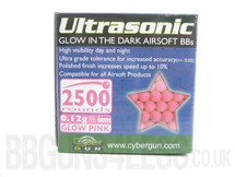 Ultrasonic glow in the dark bb pellets 2500 x 0.12g