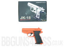 JK-18 full metal pistol BB gun in orange