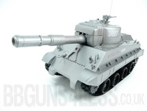 Radio Control Battle Tank in silver That shoots