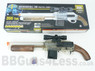 Mossberg 500 ump Action pistol grip BB Shotgun with dummy scope in Clear/wood (Box)
