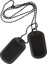 Army Dog Tags in black