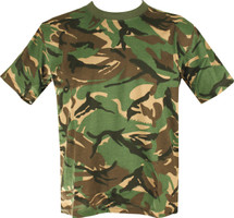 Adult Size T-shirt with British dpm camo