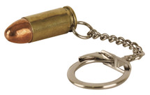 9mm bullet Brass Keyring
