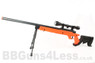 Well MB04 BB gun Sniper Rifle with Scope & Bipod in orange