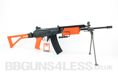 ICS-94 Electric BB gun with bipod in Orange/Black