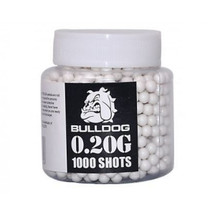 Bulldog bb pellets 1000 x 0.20g Bottle in white