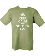Keep Calm & Soldier On T shirt