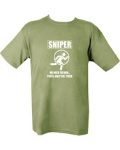 Kombat UK - Sniper Die Tired T-shirt in Green