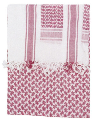 Kombat Uk - Arab Shemagh SAS Kafiya Scarf in red & white