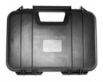 src p103 strong  lockable airsoft black hard pistol case