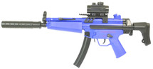 Cyma CM 023 Airsoft Electric Spring with Adjustable Red Dot sight Gun in Blue