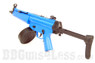 Well D95 Electric Drum Mag BB Gun with Adjustable Stock in Blue