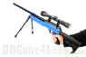 Well MB06 Airsoft Sniper Rifle with Scope & Bipod in Blue