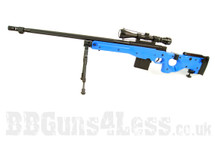 Well G96-D gas power Sniper rifle in blue with bipod and scope