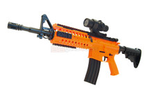 Well D2810 Electric Airsoft Gun with mock Scope in Orange