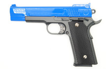 Galaxy G20 Full Scale M945 Pistol in Full Metal in Blue