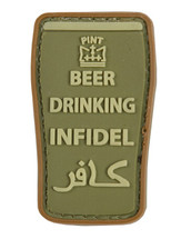 Tactical Patch Beer Drinking Infidel Patch in Olive Green
