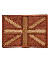 Tactical Patch Fabric Union Jack Patch in Desert