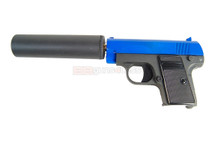 Galaxy G9A Full Metal Pistol BB Gun in blue