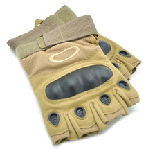 Fingerless Gloves with knuckle protection in Tan