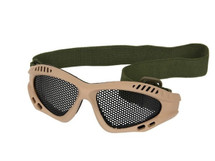 US Army Style Small Mesh Anti Fog Goggles in Tan
