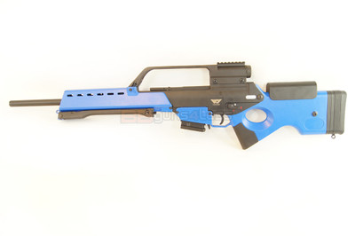 JG Works G36 Airsoft Electric rifle includes Metal Bipod / Built-in Scope in Blue