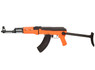 SRC AK47C Two Tone Electric Rifle with foldable stock in orange/black