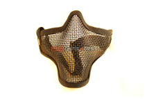 Iron Face Lower Mesh Airsoft Mask Lower Face in black