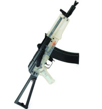 UHC AK74 SU Hybrid Dual System AEG BB gun Rifle in clear