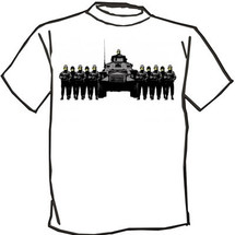Banksy happy military police t-shirt