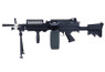 A&K MK46 Airsoft AEG with Retractable Stock and Bipod in Black