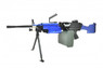 A&K M249 Airsoft gun with bipod in blue