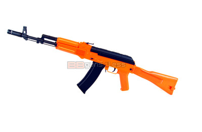 Well D74 Electric Ak74 Replica Aeg Bb Gun In Orange Bbguns4less