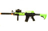 Zombie Army M4A1 electric bb gun in radioactive green 
