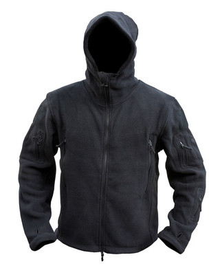 Kombat UK - Tactical Recon Hoodie in black Zipped and Fleece Jacket