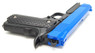 Galaxy G25 K Warrior Full Scale Metal pistol With Rail Blue