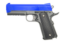 Galaxy G25 K Warrior Full Scale Metal pistol With Rail Blue
