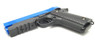 Galaxy G25 K Warrior Full Scale Metal pistol With Rail Blue