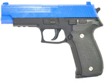 Galaxy G26 P226 Full Scale Metal pistol With Rail Blue
