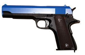 cyma cm123 blue electric airsoft pistol
