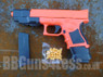cyma fixed hop-up P698+ plus bb gun airsoft pistol with external barrel, magazine & small packet of pellets