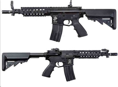 AY M4 Full Metal AEG with Crane Stock Black Rifle