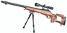 Well MB10 Warrior Sniper Rifle with Scope & Bipod in Wood Finish