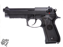 Snow Wolf M9A1 Tactical GBB Pistol Full Metal in Black