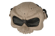 Half Skull Airsoft Mask MAS-58 in Tan