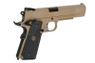 WE Tech Kimber MEU M1911 Full Metal Pistol GBB With Rail in Tan (WE-E010-B)