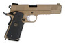 WE Tech Kimber MEU M1911 Full Metal Pistol GBB With Rail in Tan (WE-E010-B)