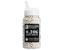 bulldog impact bb pellets 2000 x 0.20g speed loader in white